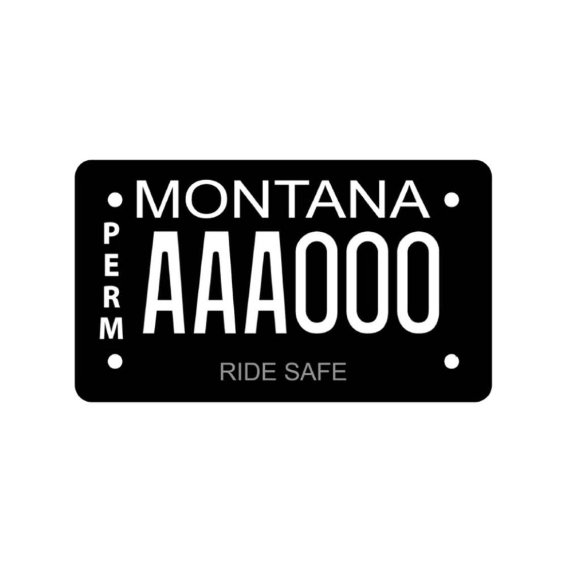 Black Custom Plate Background (For MCs, ATVs & UTVs)