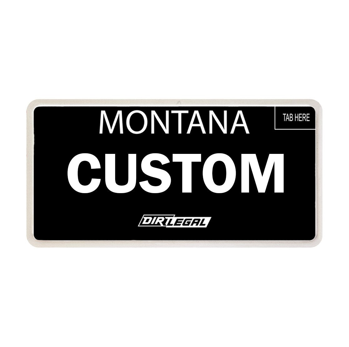 Custom Plate Lettering and Background