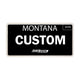 Custom Plate Lettering and Background
